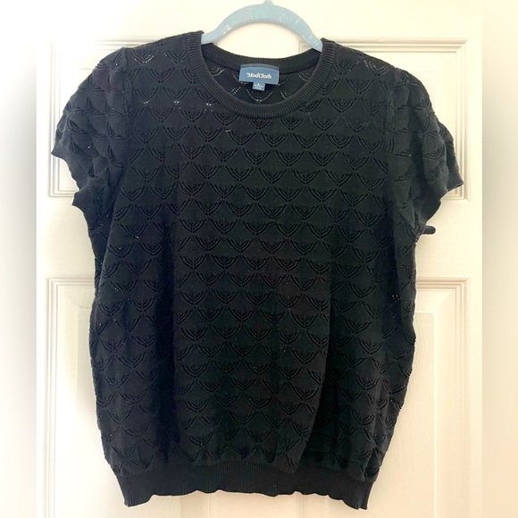 ModCloth black short sleeve sweater size L - Picture 1 of 2